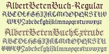 AlbertBetenbuch by Ingrimayne Type — Blackletter Font — thumbnail 3