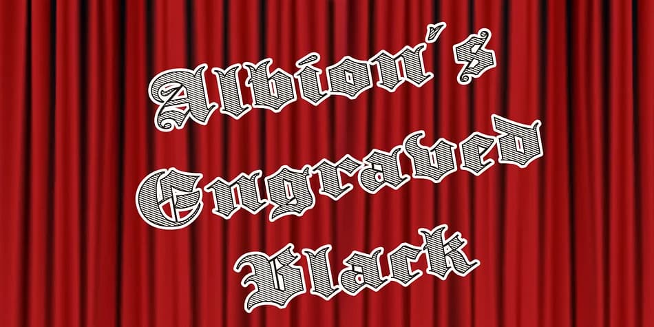 Albion's Engraved Black by Greater Albion Typefounders — Blackletter Font