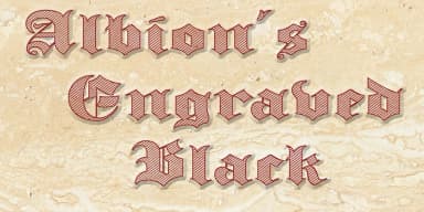Albion's Engraved Black by Greater Albion Typefounders — Blackletter Font — thumbnail 4