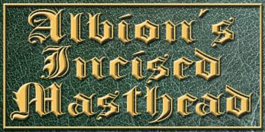 Albion's Incised Masthead by Greater Albion Typefounders — Blackletter Font — thumbnail 3