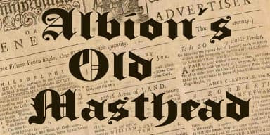 Albion's Old Masthead by Greater Albion Typefounders — Blackletter Font — thumbnail 2