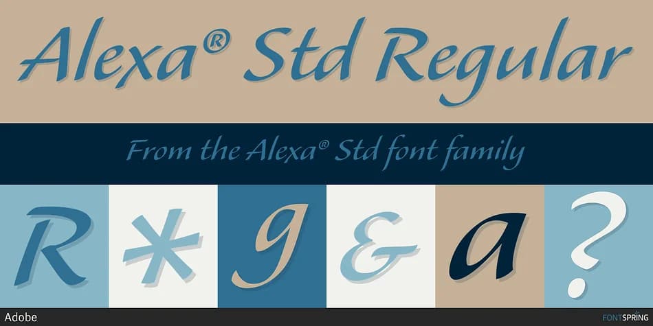 Alexa® Std by Adobe — Script Handwritten Font