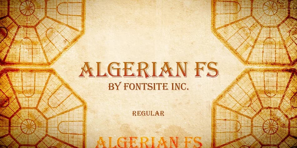ALGERIAN FS by FontSite Inc. — Decorative Font