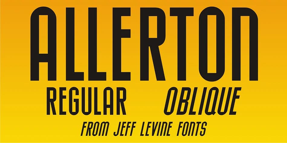 ALLERTON JNL by Jeff Levine Fonts — Decorative Font