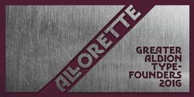 Allorette by Greater Albion Typefounders — Decorative Font — thumbnail 4