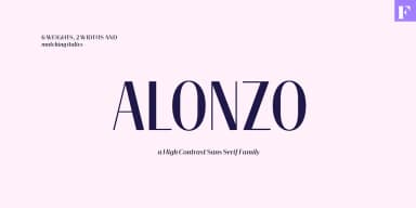 Alonzo by Fenotype — Decorative Font — thumbnail 1