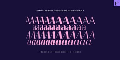 Alonzo by Fenotype — Decorative Font — thumbnail 9