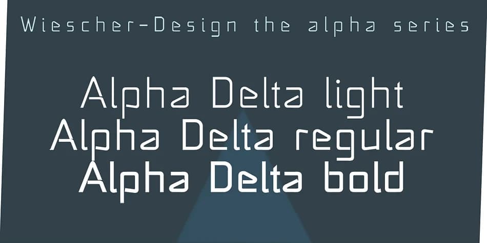 Alpha Delta by Wiescher-Design — Display Font