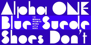 AlphaOne by Wiescher-Design — Display Font — thumbnail 8