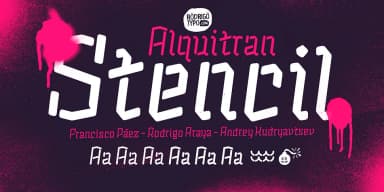 Alquitran Stencil by Rodrigo Typo — Dingbats Font — thumbnail 2