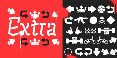 Alquitran Stencil by Rodrigo Typo — Dingbats Font — thumbnail 9