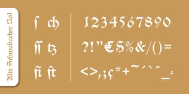 Alte Schwabacher No1 Pro by SoftMaker — Blackletter Font — thumbnail 3