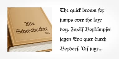 Alte Schwabacher No1 Pro by SoftMaker — Blackletter Font — thumbnail 4