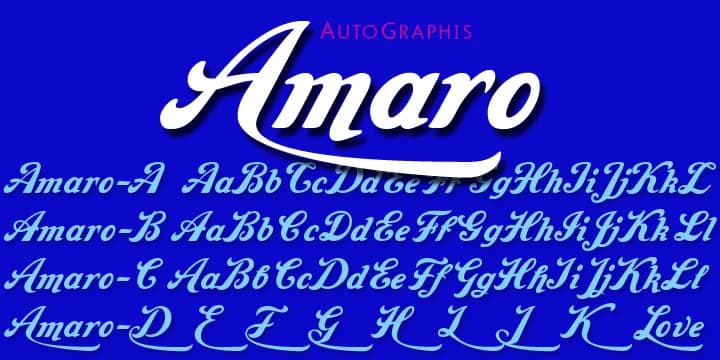 Amaro by Wiescher-Design — Script Handwritten Font
