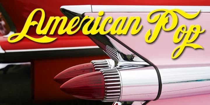 American Pop by FontMesa — Script Handwritten Font