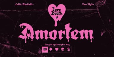 Amortem by Wingsart Studio — Display Font — thumbnail 1