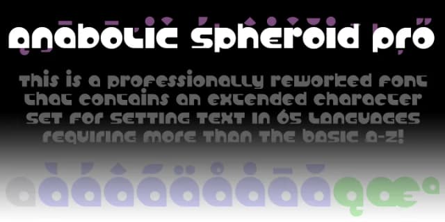 Anabolic Spheroid Pro by CheapProFonts — Decorative Font