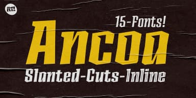 Ancoa Slanted by Rodrigo Typo — Display Font — thumbnail 2