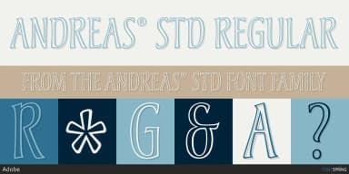 ANDREAS® STD by Adobe — Decorative Font — thumbnail 1