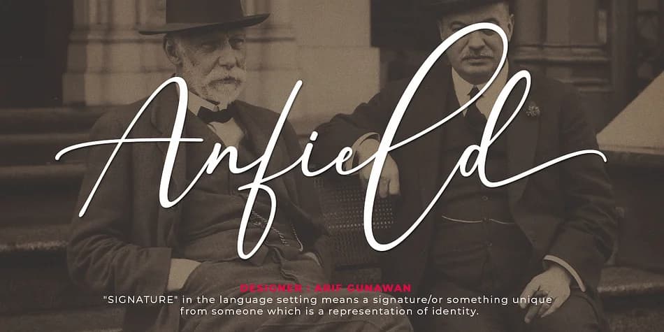 Anfield by Natural Ink — Script Handwritten Font