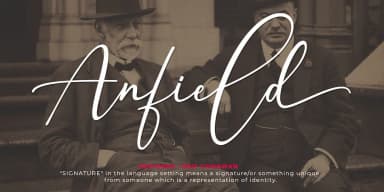Anfield by Natural Ink — Script Handwritten Font — thumbnail 1
