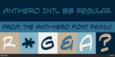 ANTI-HERO by Blambot — Decorative Font — thumbnail 1