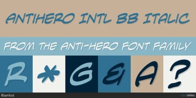 ANTI-HERO by Blambot — Decorative Font — thumbnail 2