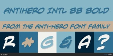 ANTI-HERO by Blambot — Decorative Font — thumbnail 3