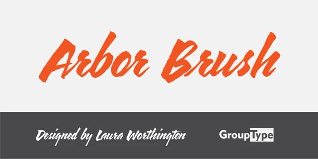 Arbor Brush by FontHaus — Display Font