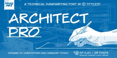 Architect Pro by Wingsart Studio — Display Font — thumbnail 1