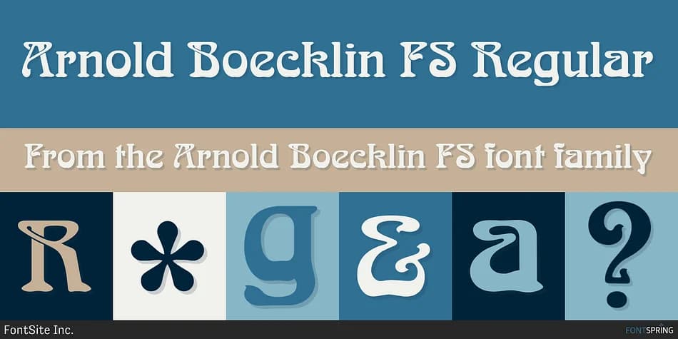 Arnold Boecklin FS by FontSite Inc. — Decorative Font