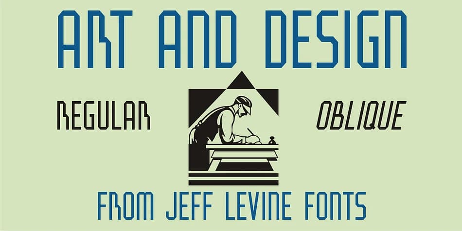 ART AND DESIGN JNL by Jeff Levine Fonts — Decorative Font