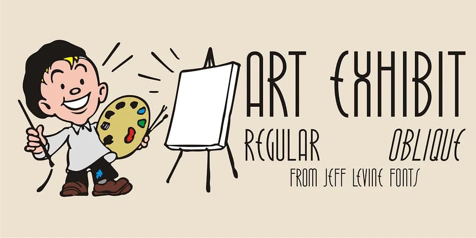 ART EXHIBIT JNL by Jeff Levine Fonts — Decorative Font
