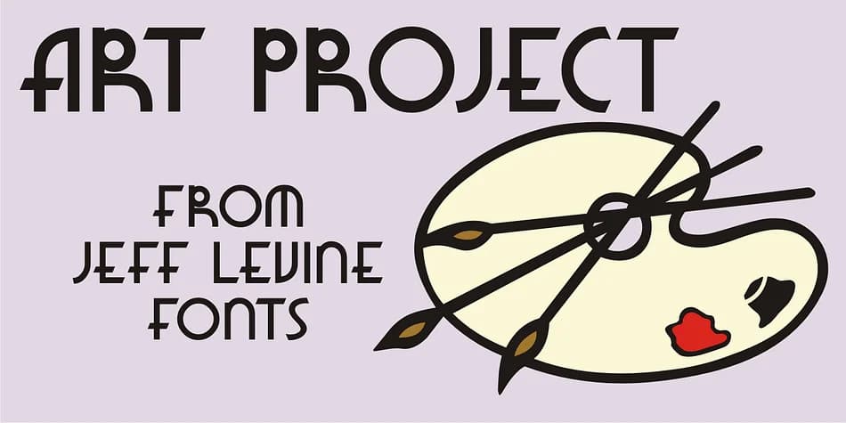 ART PROJECT JNL by Jeff Levine Fonts — Decorative Font