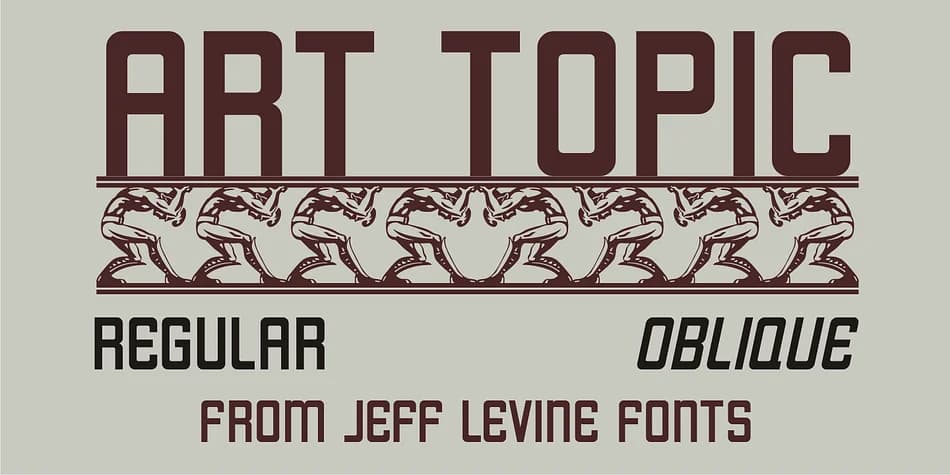 ART TOPIC JNL by Jeff Levine Fonts — Decorative Font
