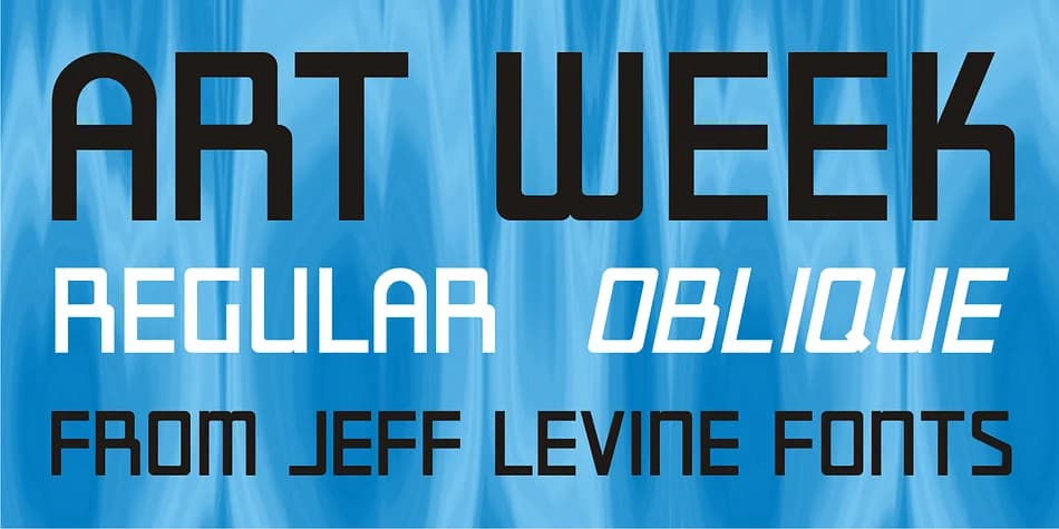 ART WEEK JNL by Jeff Levine Fonts — Decorative Font