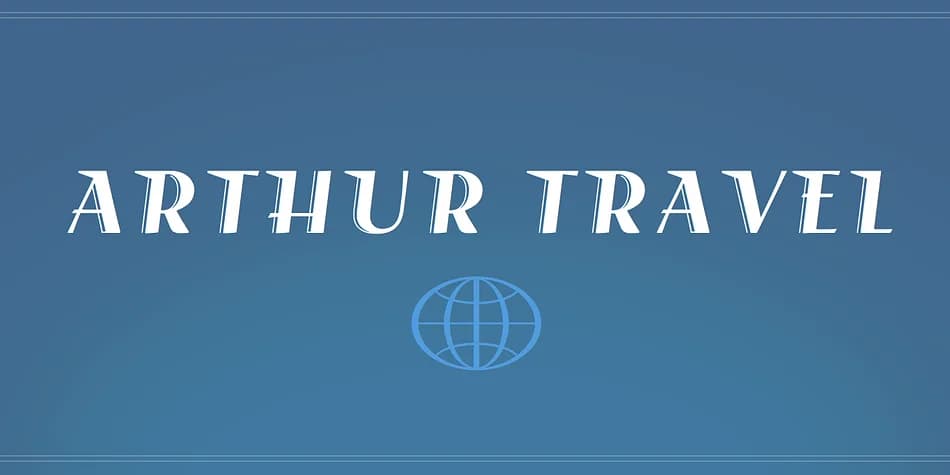 Arthur Travel by Andreas Stötzner — Decorative Font — preview 1