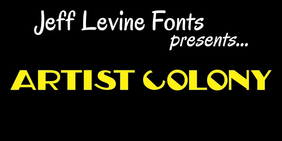 ARTIST COLONY JNL by Jeff Levine Fonts — Decorative Font