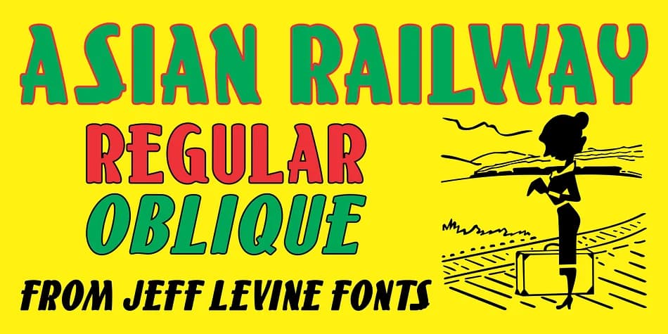 ASIAN RAILWAY JNL by Jeff Levine Fonts — Display Font