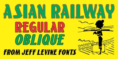 ASIAN RAILWAY JNL by Jeff Levine Fonts — Display Font — thumbnail 1