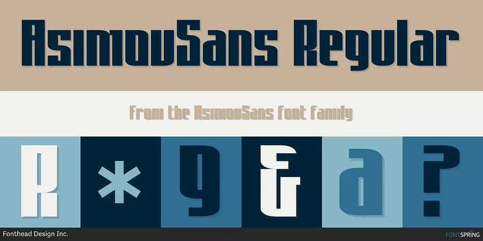 AsimovSans by Fonthead Design — Display Font