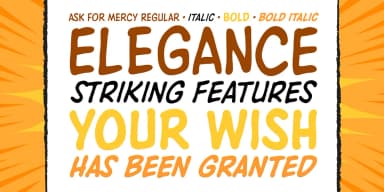 ASK FOR MERCY by Comicraft — Decorative Font — thumbnail 2