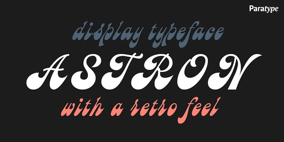 Astron by ParaType — Script Handwritten Font