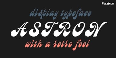 Astron by ParaType — Script Handwritten Font — thumbnail 1