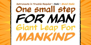 Astronauts In Trouble by Comicraft — Decorative Font — thumbnail 2