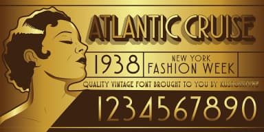Atlantic Cruise by Kustomtype — Decorative Font — thumbnail 1