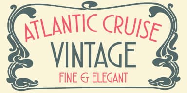 Atlantic Cruise by Kustomtype — Decorative Font — thumbnail 2