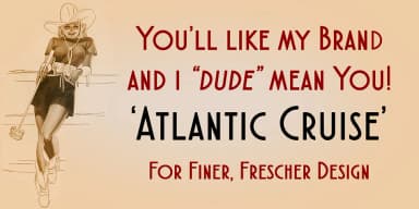 Atlantic Cruise by Kustomtype — Decorative Font — thumbnail 7