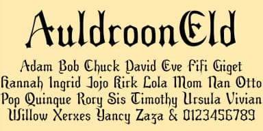 Auldroon Super Family by Ingrimayne Type — Blackletter Font — thumbnail 5