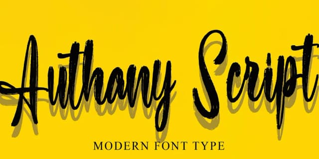 Authany Script by Ayska — Script Handwritten Font